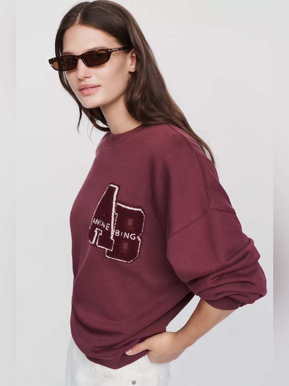 NWT ANINE BING MILES SWEATSHIRT LETTERMAN